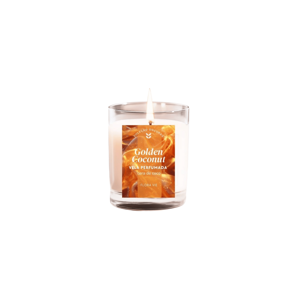 VELA PERFUMADA 70G GOLDEN COCONUT