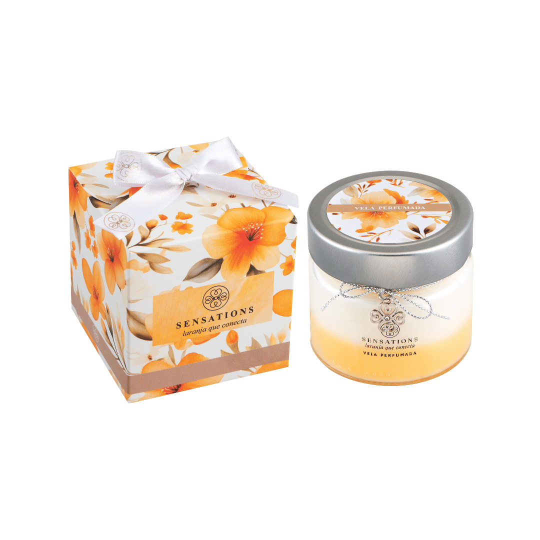 VELA PERFUMADA 170G LARANJA QUE CONECTA