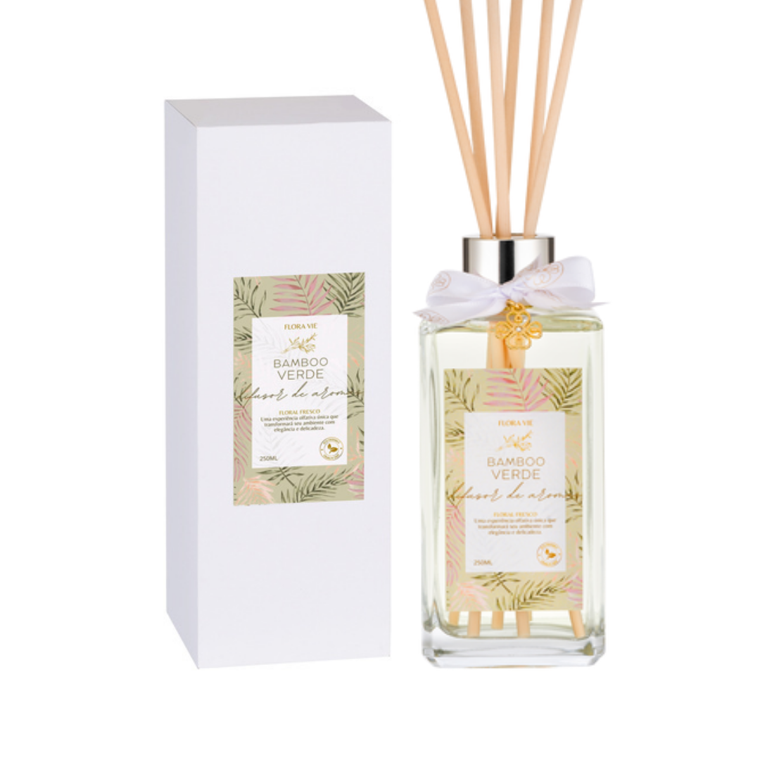 DIFUSOR DE AROMAS 250ML BAMBOO VERDE